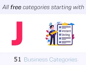 Free Business Listing categories starting with J